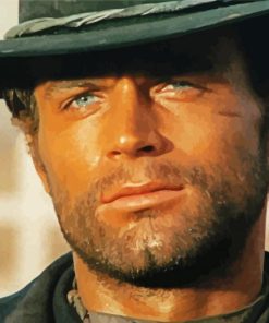 Terence Hill Italian Actor Paint by number