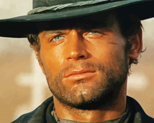 Terence Hill Italian Actor Paint by number