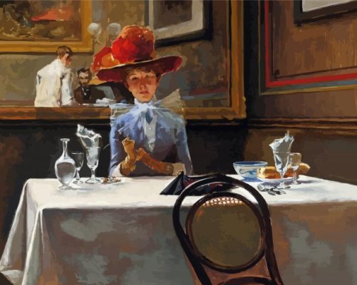 The Corner Table By Irving Ramsey Wiles paint by number