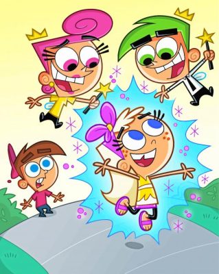 The Fairly OddParents Characters paint by number