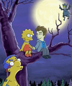 The Simpsons Treehouse Of Horror paint by number
