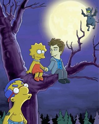 The Simpsons Treehouse Of Horror paint by number