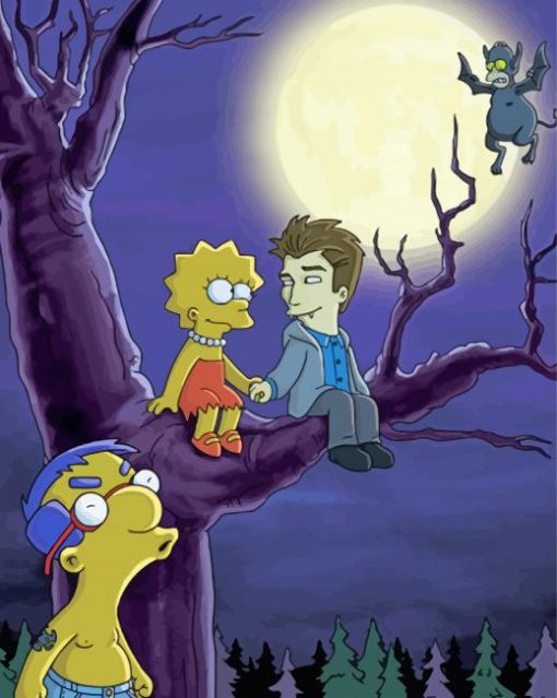 The Simpsons Treehouse Of Horror paint by number