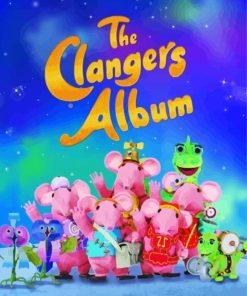The Clangers Poster paint by number