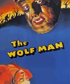 The Wolf Man Poster paint by number