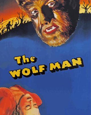 The Wolf Man Poster paint by number