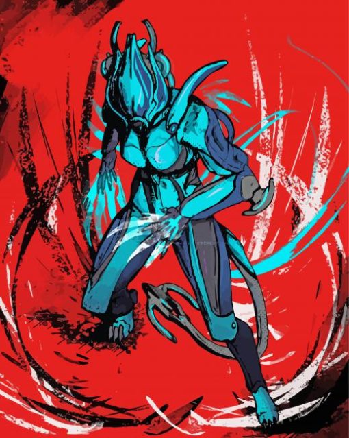 Valkyr Warframe Character Art paint by number