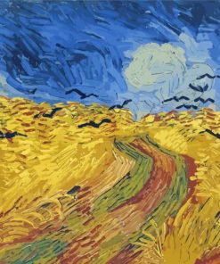 Van Gogh Wheatfield With Crows paint by number