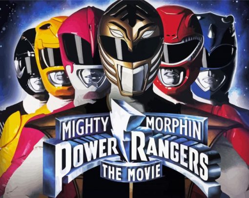 Video Game Mighty Morphin Power Ranger Painting by number