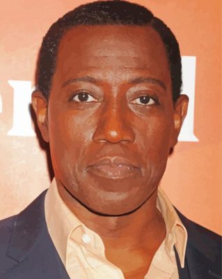 Wesley Snipes Face paint by number