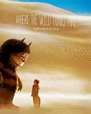 Where The Wild Things Are Poster paint by number