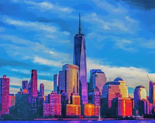 World Trade Centre NY United States paint by number