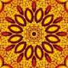 Yellow Flower Kaleidoscope paint by number