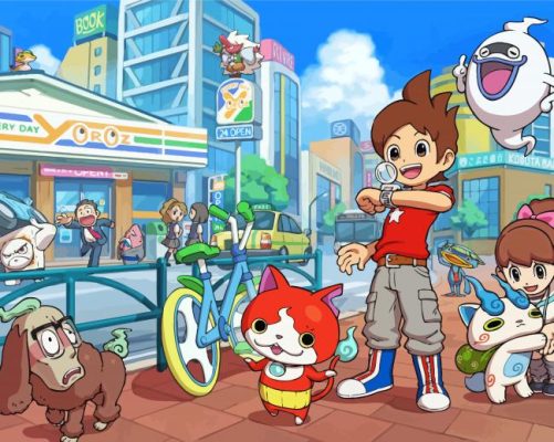 Yo Kai Watch Characters paint by number