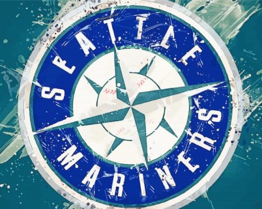Abstract Mariners Logo paint by number