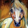 Abstract Horse paint by number