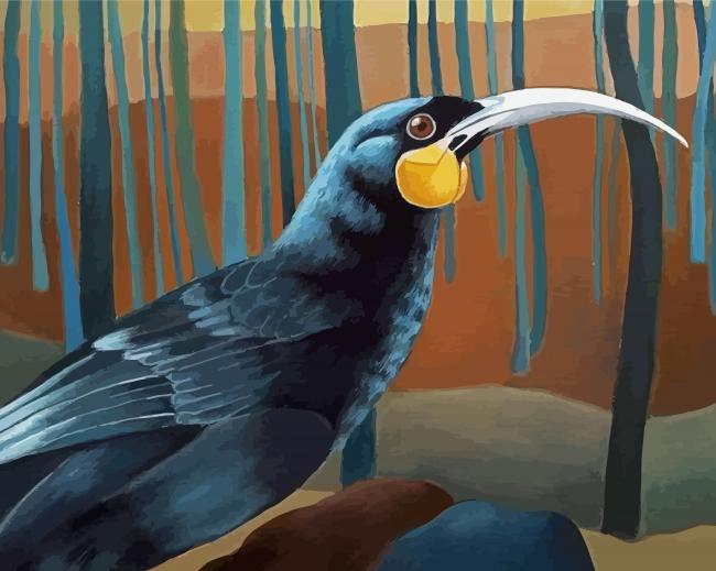 Aesthetic Huia Art paint by number