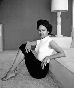 Black And White Dorothy Dandridge paint by number