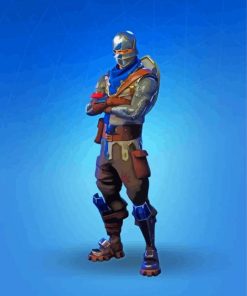 Blue Squire Game Character paint by number