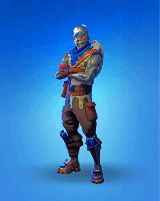 Blue Squire Game Character paint by number