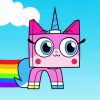 Cool Unikitty paint by number