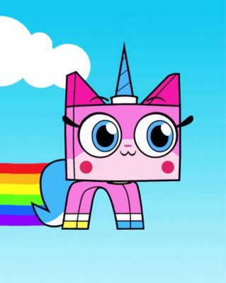 Cool Unikitty paint by number