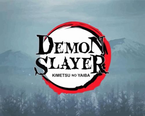 Demon Slayer Logo paint by number