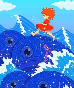Fish Ponyo Cartoon paint by number