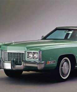 Green Vintage Cadillacs paint by number