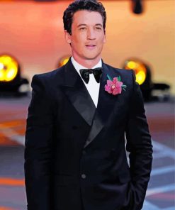 Handsome Miles Teller paint by number