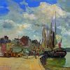 Honfleur The Port By Eugene Boudin Paint by number