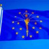 Indiana Flag paint by number