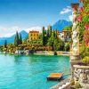 Italian Lakes Villa Monastero Lake Como paint by number