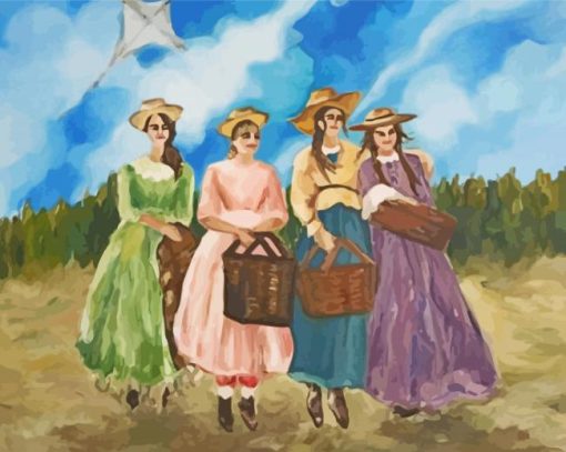 Little Women Art paint by number