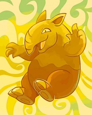 Pokemon Drowzee Species paint by number