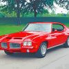 Red Pontiac 1970 Gto Paint by number
