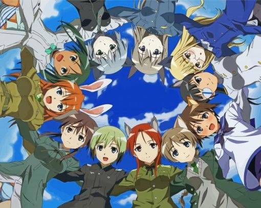 Strike Witches Characters paint by number