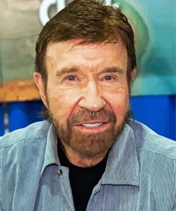 The Artist Chuck Norris paint by number