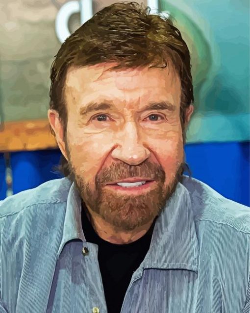 The Artist Chuck Norris paint by number