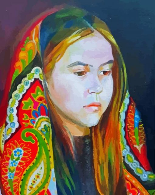 Young Ukrainian Girl paint by number
