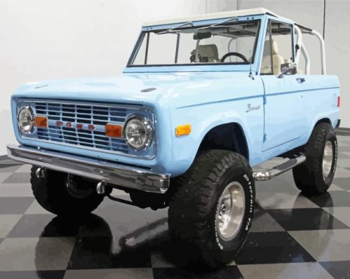 1977 Bronco Four Wheel Drive paint by number