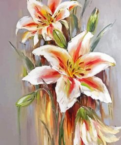 Abstract Lily Flowers paint by number