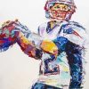 Abstract Tom Brady paint by number