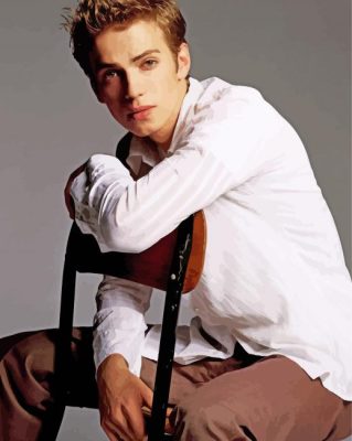 Actor Hayden Christensen paint by number