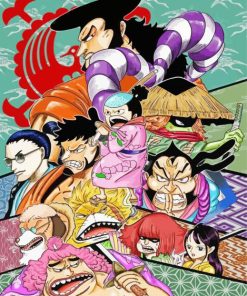 Akazaya One Piece Anime paint by number
