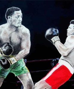 Ali And Frazier Art paint by number