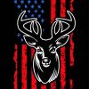 American Flag Deer Paint by number