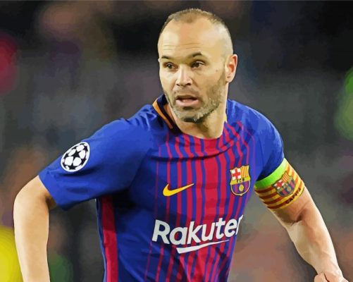 Andres Iniesta paint by number