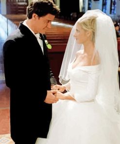 Angel And Buffy Wedding paint by number