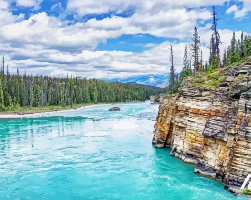 Athabasca Canada paint by number